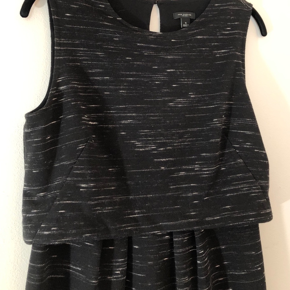 Black Ann Taylor Professional Dress white detail - Picture 2 of 4